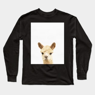 Alpaca print, Nursery decor, Animal art, Wall Art, Minimalist Long Sleeve T-Shirt